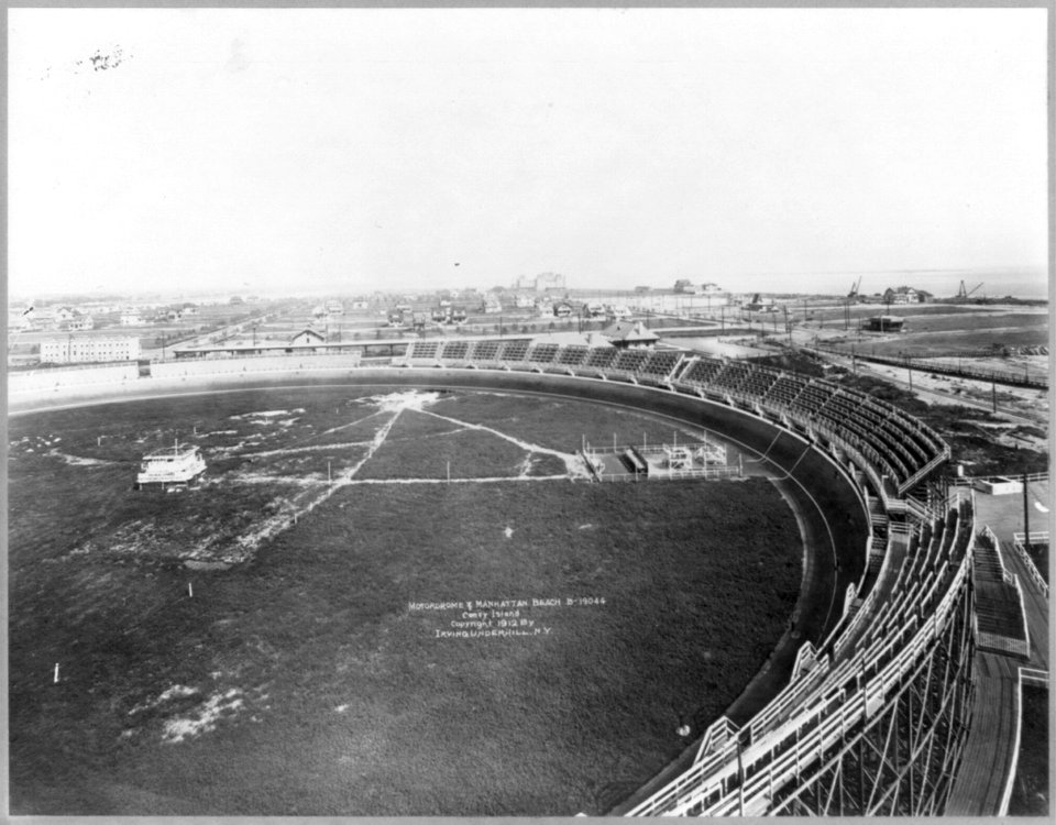 New York City - bird's-eye view- Motordrome and Manhattan Beach, (Brooklyn) Coney Island LCCN2003677481
