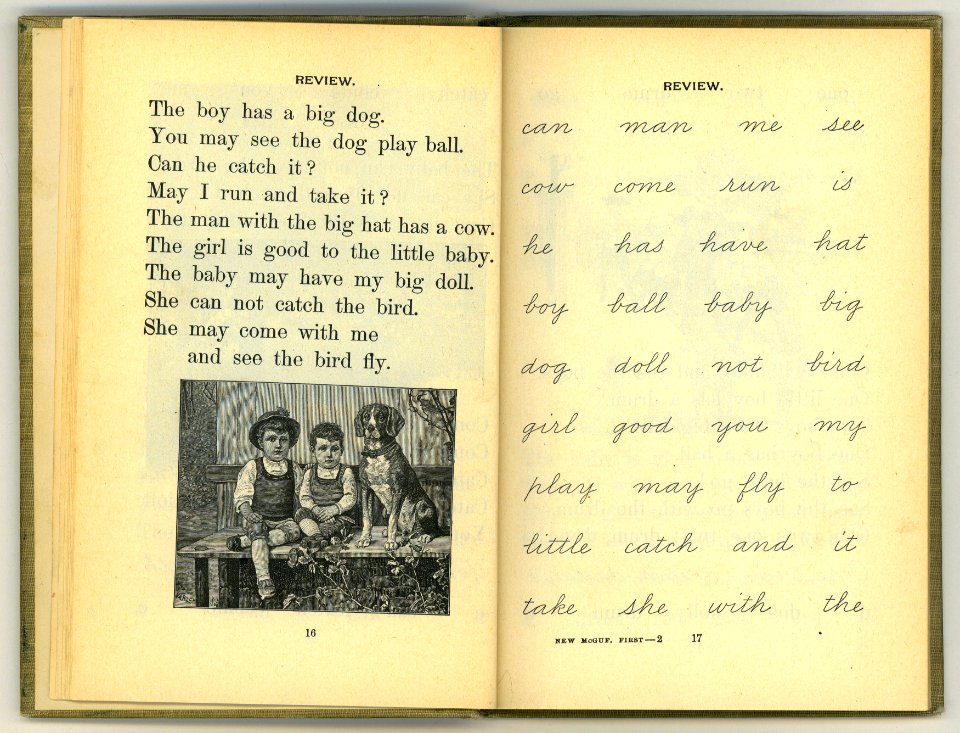 New McGuffey first reader (pp 16-17) (CHILDRENS 237)