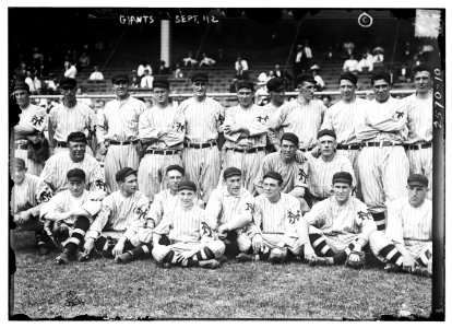 New York Giants at the Polo Grounds, New York, September 1912 (baseball) LCCN2014691593