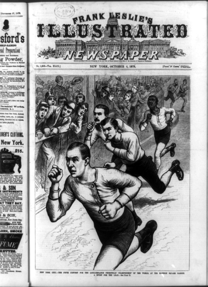 New York City - the fifth contest for the long-distance pedestrian championship of the world, at the Madison Square Garden - a spurt for the lead LCCN99614124