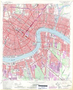 New Orleans Section and West Bank 1979 Map