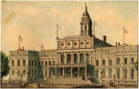 New York City Hall Frickel 1874 photo