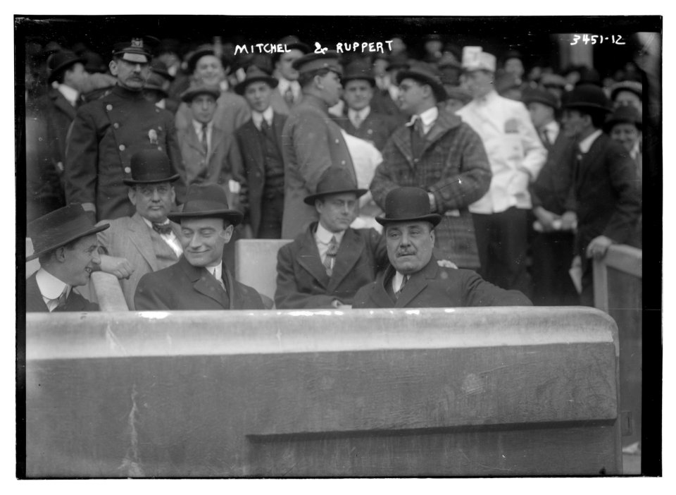 New York City Mayor John P. Mitchel & Jacob Ruppert, president, New York AL team (baseball) LCCN2014698862