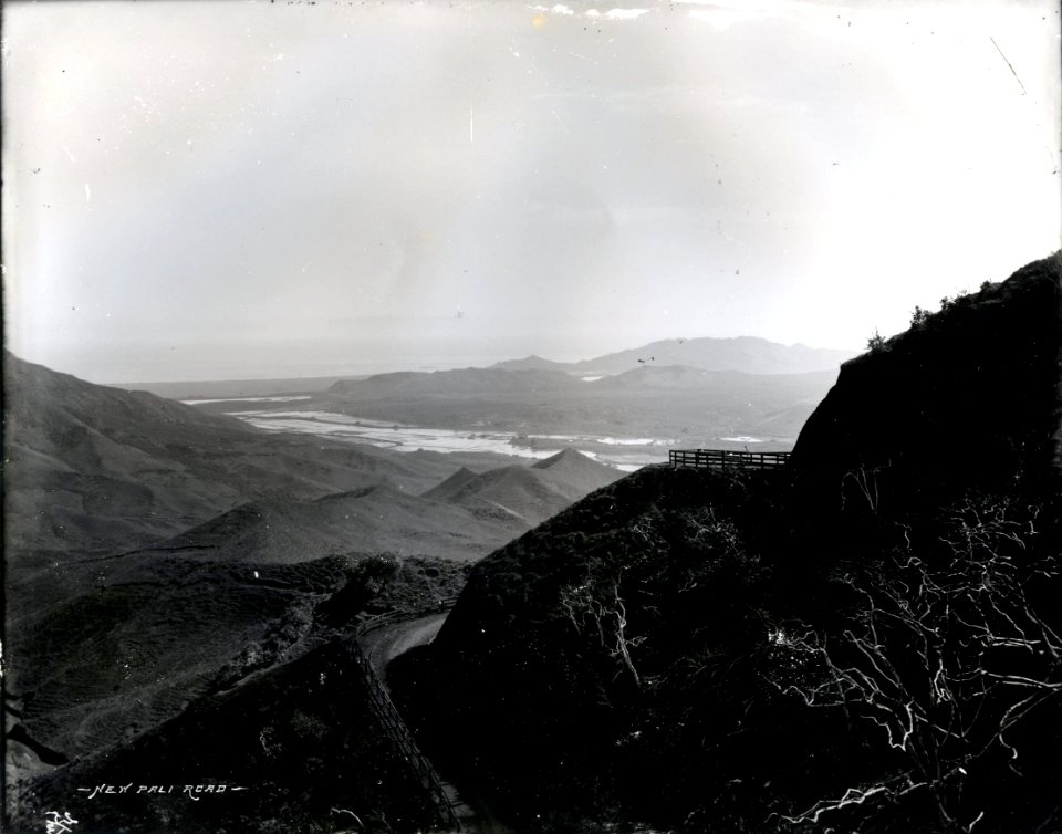 New Pali Road (01), photograph by Brother Bertram