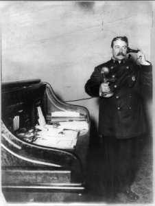 New York City Police Dept. activities- Inspector McCafferty, on telephone LCCN2006677369