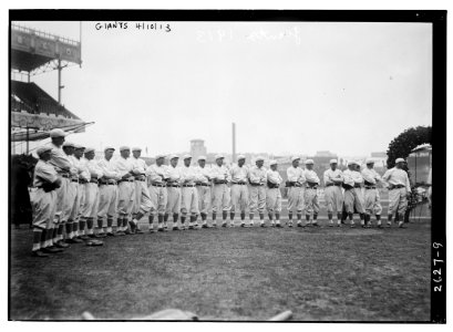 New York NL Giants team at Polo Grounds (baseball) LCCN2014692483