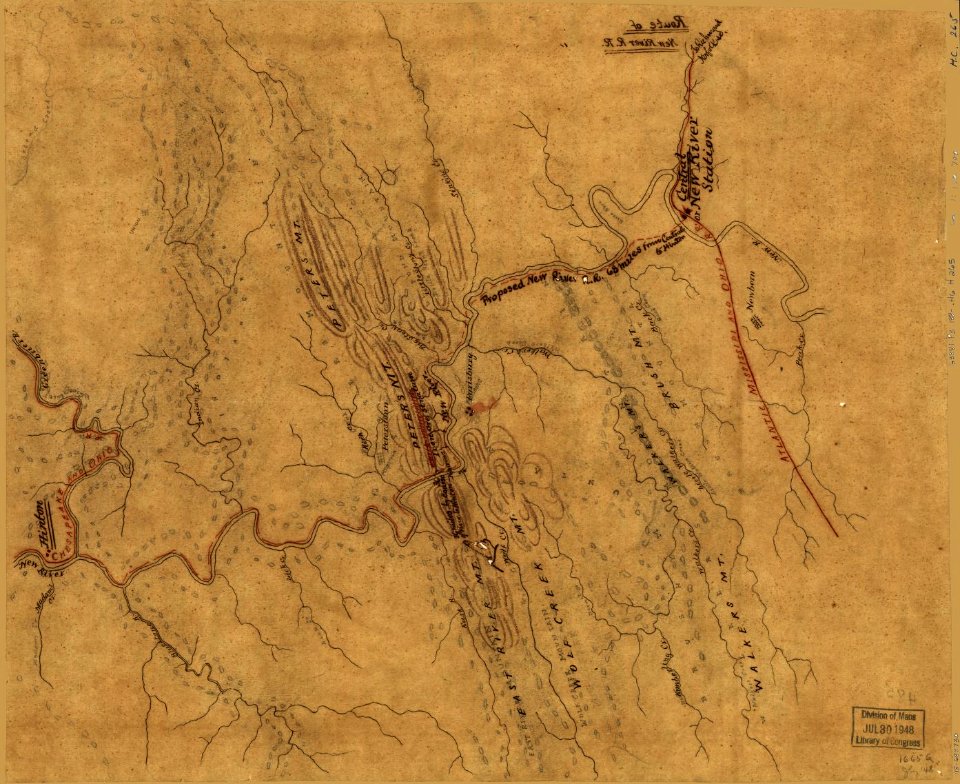 New River Railroad Map