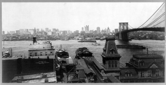New York City- Skyline (with bridge on right) LCCN2002706699