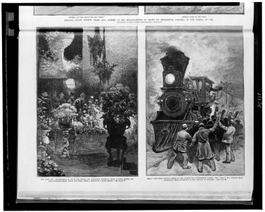 New York City-Flower-show, in aid of the German and Orthopedic Hospitals, given at Fifth Avenue and Twenty-Eighth Street, March 9th-14th - Mazzanovich. Texas-The great railway strike on the LCCN98518164