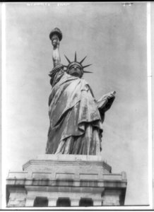 New York City. Bedloe's Island. Statue of Lib.- front view from base LCCN2007680226