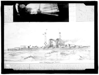 NEW YORK, U.S.S. PICTURE OF PROPOSED SISTER SHIPS 'NEW YORK' AND 'TEXAS' LCCN2016863693