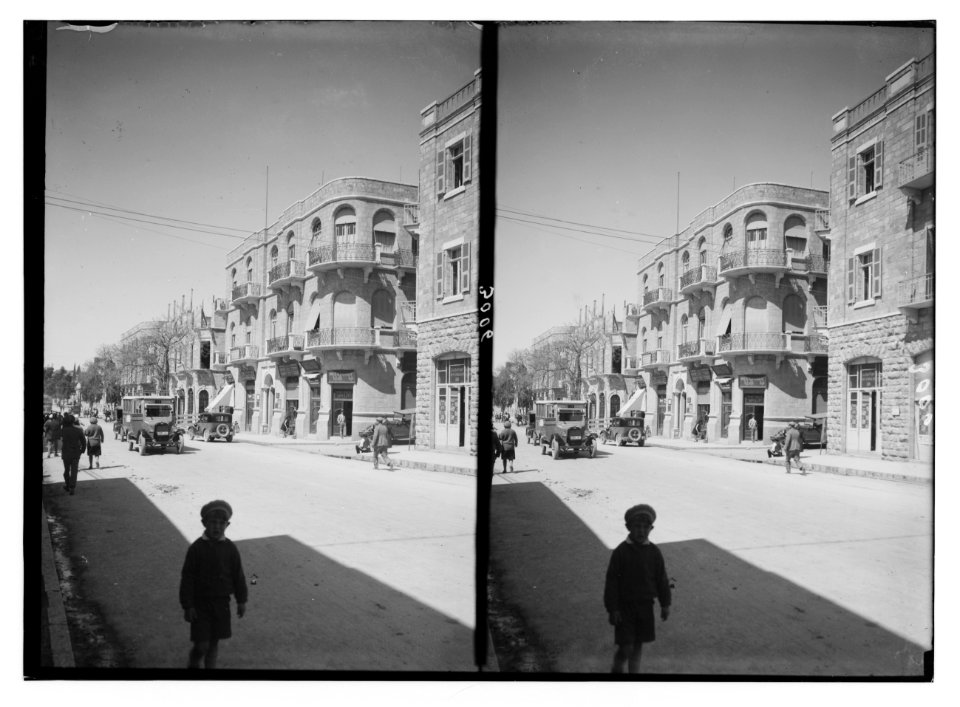 Newer Jerusalem and suburbs. Ben Yehouda Street. Built by the Jews LOC matpc.02562