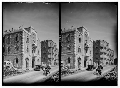 Newer Jerusalem and suburbs. Jaffa Road. Apartment houses built by Arabs LOC matpc.02563