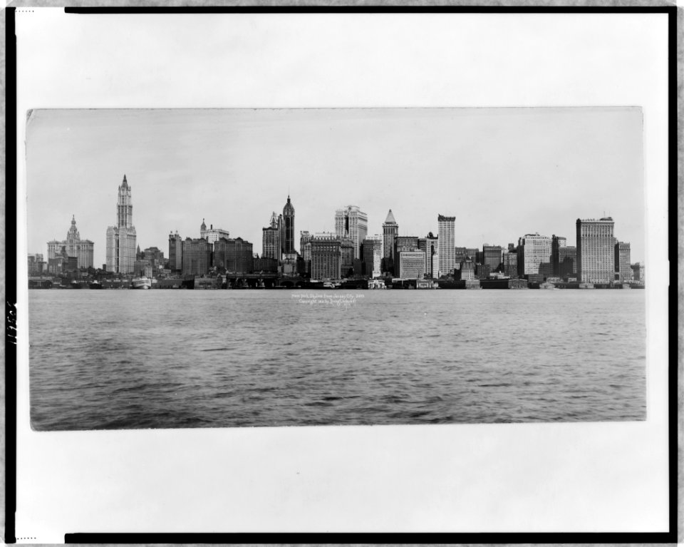 New York skyline from Jersey City LCCN97519723