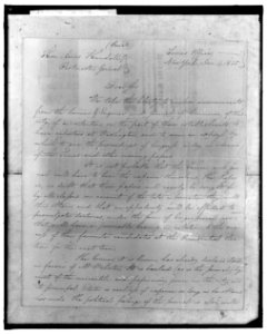 NEW YORK TIMES. 1835 LETTER LCCN2016861637