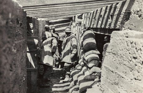 New Italian trenches, after the advance into Austrian territory 1916