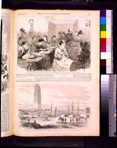 New York City - St. John's guild - the ladies of the society, at their Monday evening sewing circle, making garments for the poor. Washington, D.C. - present condition of the Washington LCCN93508532