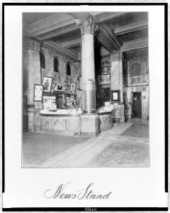 News stand - Falk, photographer, Waldorf-Astoria. LCCN97513634