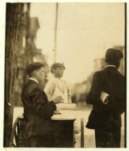Newsboy smoking cigarets (sic) on 4th & Orange Sts. Investigator, Edward F. Brown Wilmington, Delaware. LOC nclc.03618