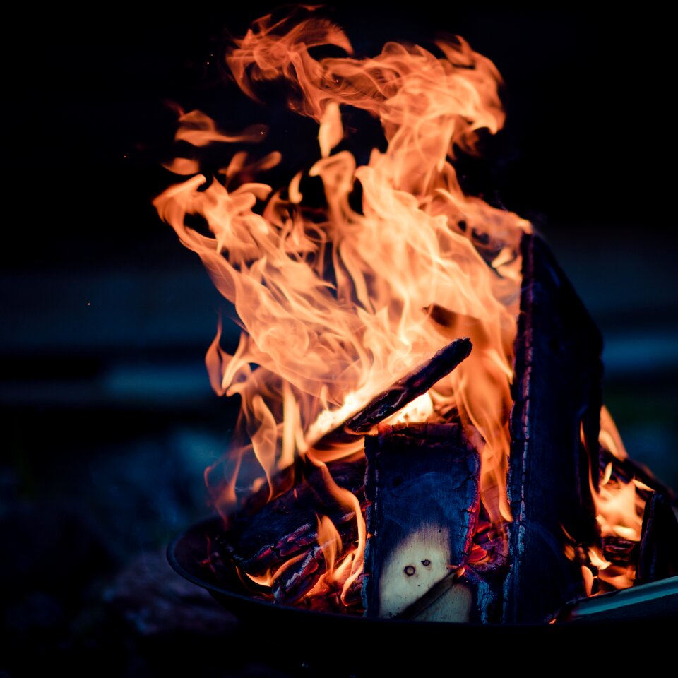 Bonfire campfire dark