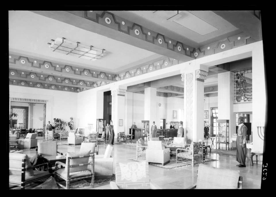 Newer Jerusalem and suburbs. King David Hotel. The main lounge LOC matpc.22074