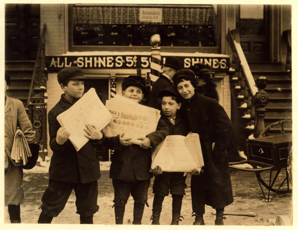 Newsie, selling in the afternoon-after school hours. LOC nclc.03457