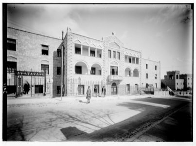 Newer Jerusalem and suburbs. The Ethiopian Queen's bld'g (i.e., building). Street of the Prophets LOC matpc.02574