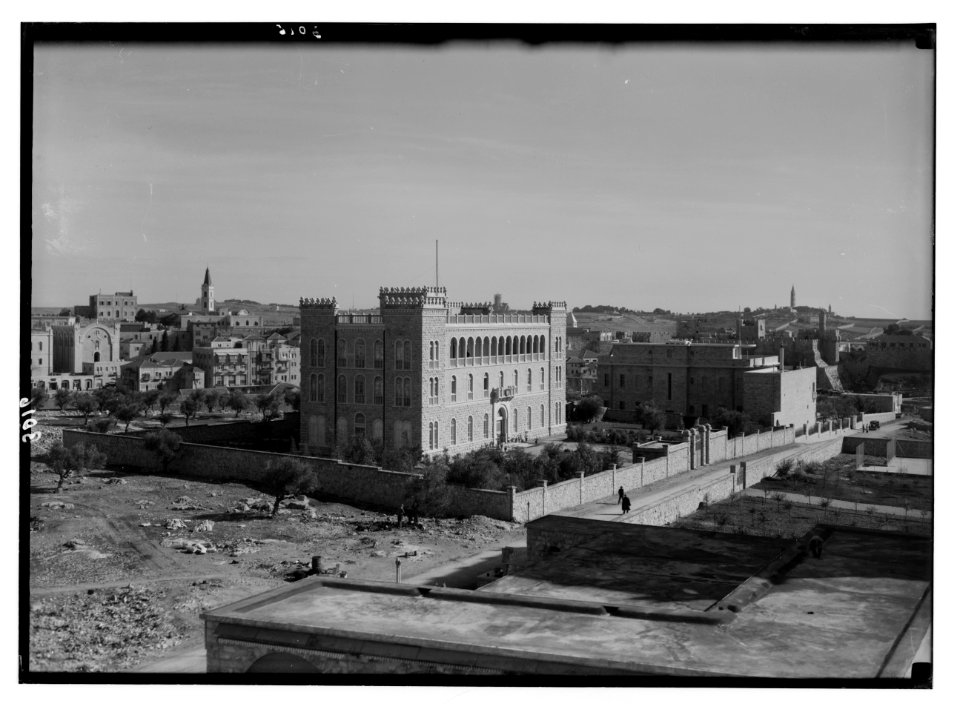 Newer Jerusalem and suburbs. The Jesuit seminary near King David Hotel LOC matpc.02571