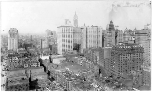 New York City- Lower New York, north from Whitehall Bldg. - bird's-eye view LCCN2003678136 photo