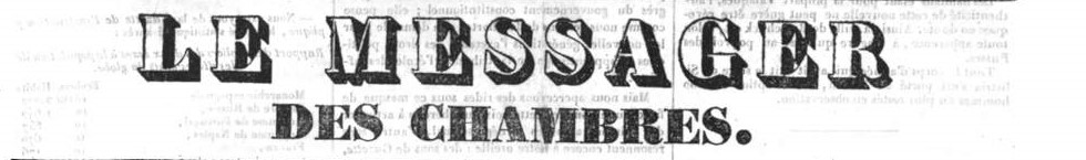 Newspaper Le Messager des Chambres, logo