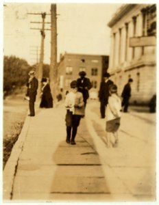 Newsboy at P.O. Said he was 8 years old. LOC nclc.03373