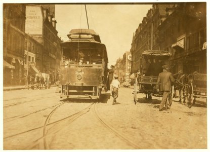 Newsboy starting to 'flip a car.' LOC cph.3a43832