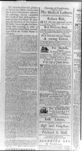 Newspaper articles and notices printed in 1787 during the Constitutional Convention in Phila. LCCN2002705838
