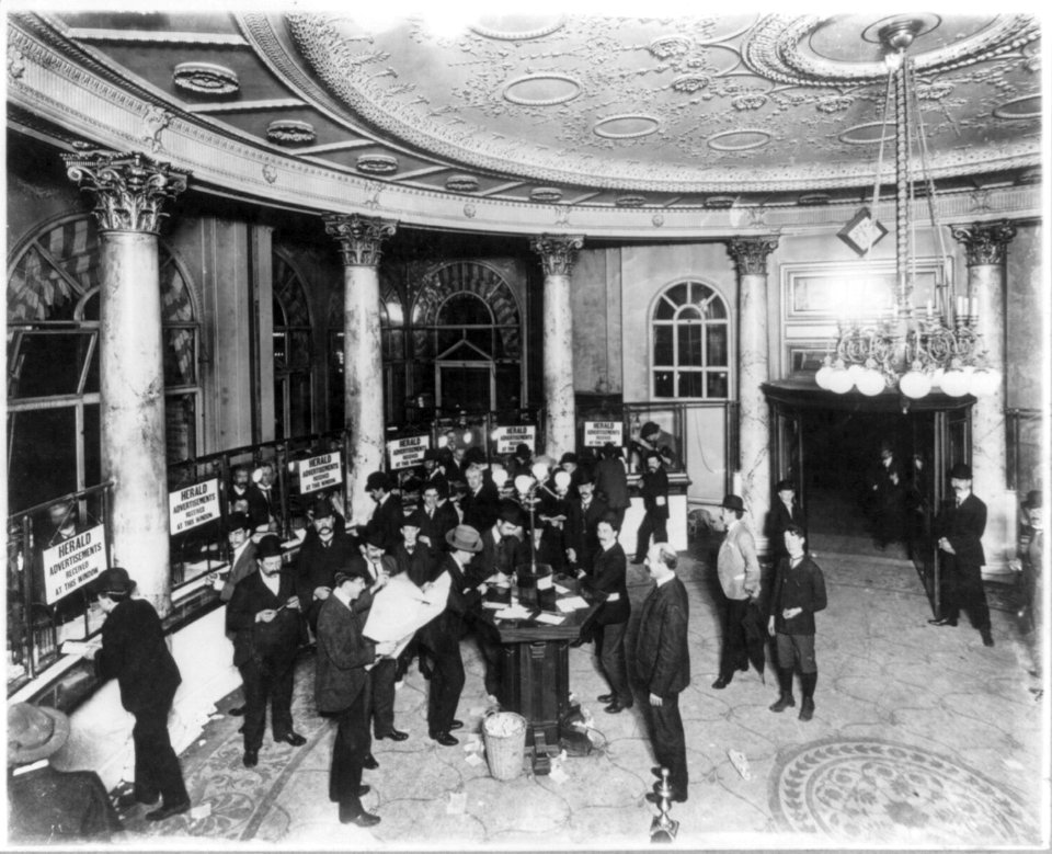 Newspaper publishing - N.Y. Herald- The rotunda, N.Y. Herald Bureau Office LCCN2004670984