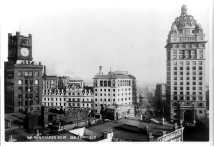 Newspaper Row, San Francisco, Calif. LCCN96510162