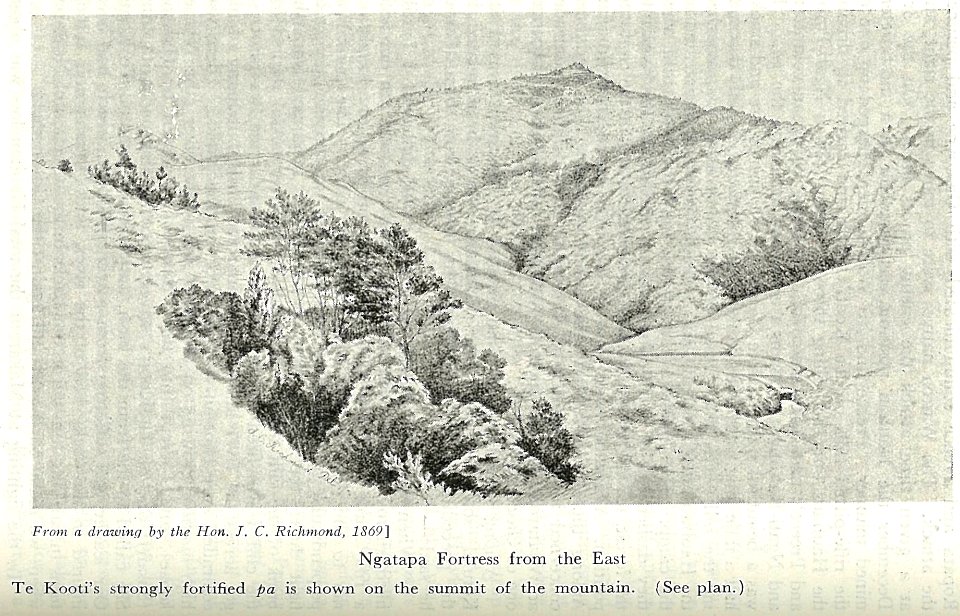 Ngatapa pa from the east