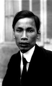 Nguyen Aïn Nuä'C (Ho-Chi-Minh), délégué indochinois, Congrès communiste de Marseille, 1921, Meurisse, BNF Gallica photo