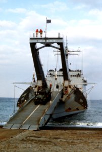 Newport-class LST during Team Spirit 1982