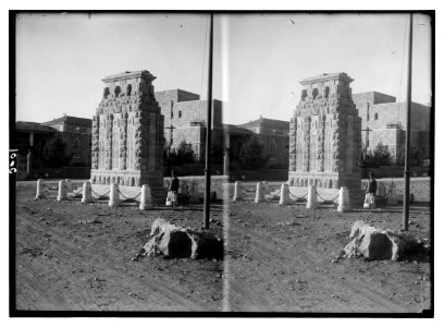 Newer Jerusalem and suburbs. Surrender Monument in Romemah (i.e., Romema) Colony LOC matpc.02558