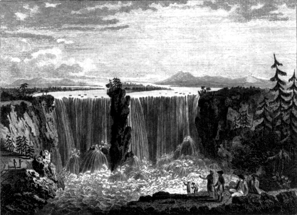 Niagara Falls, engraving by Heath cph.3b18998