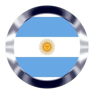 Argentinian flag symbol