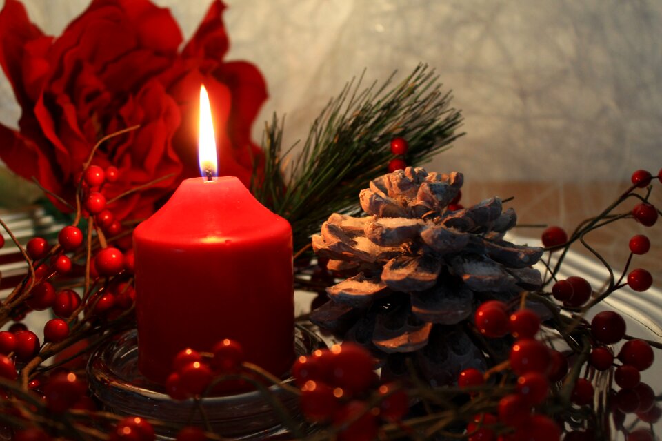 Candlelight advent atmosphere photo