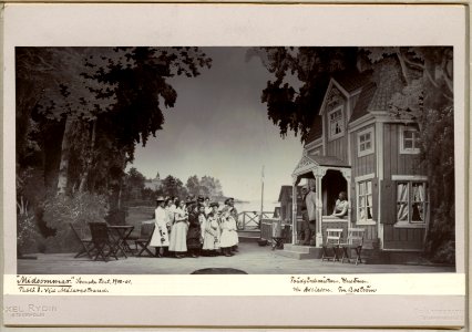 Midsommar, Svenska teatern 1901. Föreställningsbild - SMV - H12 052