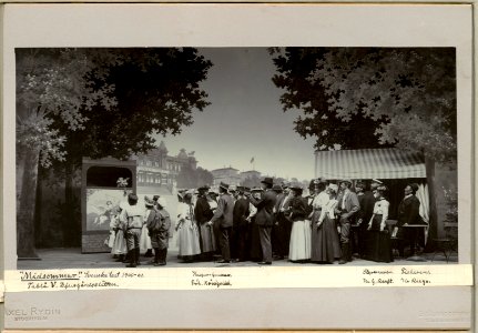 Midsommar, Svenska teatern 1901. Föreställningsbild - SMV - H12 056