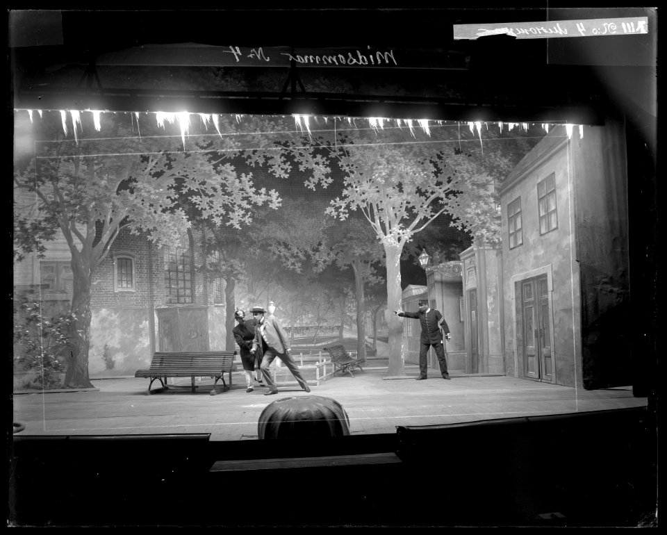 Midsommar, Svenska teatern 1901. Föreställningsbild - SMV - SvT103