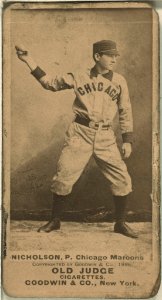 Nicholson, Chicago Maroons, baseball card portrait LCCN2008675067
