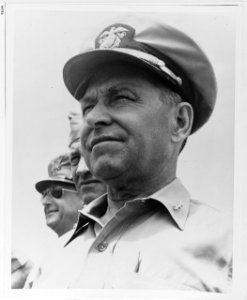 NH 62235 Vice admiral John H. Newton at Noumea, Caledonia
