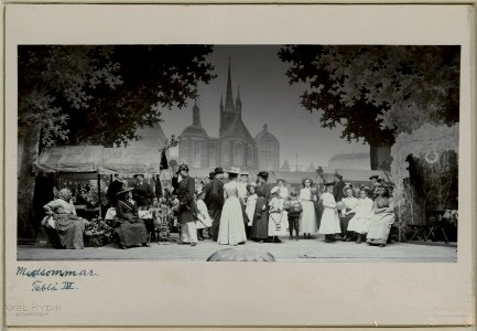 Midsommar, Svenska teatern 1901. Föreställningsbild - SMV - H12 054