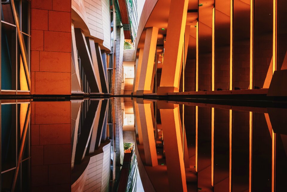 Infrastructure water reflection