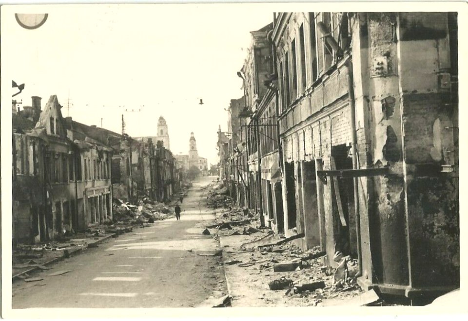 Miensk, Franciškanskaja-Zacharaŭskaja. Менск, Францішканская-Захараўская (1941)